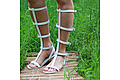 Roman Sandals leather Open with zipper white. Sandals. Katorina Rukodelnica HandMadeButik. Online shopping on My Livemaster.  Фото №2