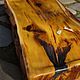 Чайная доска "Морской янтарь". Подносы. Joyful Art wood. Интернет-магазин Ярмарка Мастеров.  Фото №2