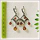 Amber. Earrings 'Outfit polka dot' amber silver. Earrings. Frollena II. Natural Baltic amber. My Livemaster. Фото №4