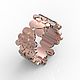 Золотое кольцо с  бриллиантами "Цветочное настроение,,. Кольца. Emmerich jewelery. Ярмарка Мастеров.  Фото №4