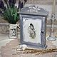 Key holder for wall with door, shabby chic Spring and the birds, Housekeeper, Frolovo,  Фото №1