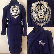 Одежда handmade. Livemaster - original item Dressing gowns with personal and decorative embroidery. Handmade.
