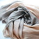 Scarf silk 'Spirit aristocracy' beige gray elegant, Scarves, Moscow,  Фото №1