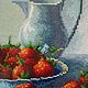 Заказать Картина Клубника со сливками. Украшения Татьяны Михайловой. Ярмарка Мастеров. . Картины Фото №3