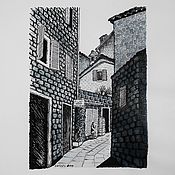 Картины и панно handmade. Livemaster - original item Pictures: Street in Dubrovnik (Croatia). Handmade.