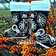 Valenki 'BULLFINCHES', a set of felted boots with mittens. Felt boots. валенки Vladimirova Oksana. My Livemaster. Фото №4