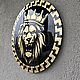 Картина "Лев Versace" круглая из смолы 40см. Картины. Изделия из эпоксидной смолы. Ярмарка Мастеров.  Фото №7