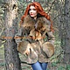 Заказать Замшевая куртка с пышным мехом енота. Ирина (dneproart). Ярмарка Мастеров. . Куртки Фото №3