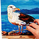 Sea Gull oil painting Buy a picture of a seagull. Pictures. Vladyart. My Livemaster. Фото №5