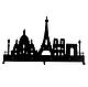 Вешалка/Ключница "Париж". Полки. Amazing Home (franzfluger). Интернет-магазин Ярмарка Мастеров.  Фото №2