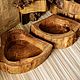 Заказать Деревянные подсвечники из спила дуба и карагача. Ольга. Ярмарка Мастеров. . Подсвечники Фото №3