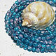 Beads 33 pcs round 6 mm Pink-blue crackle. Beads1. agraf. My Livemaster. Фото №4