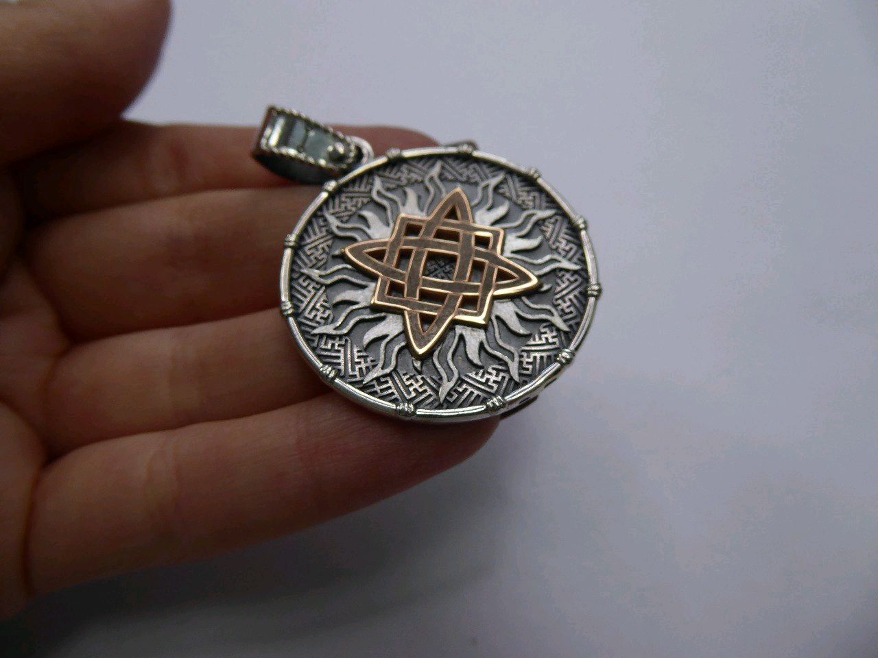 Подвеска славянская звезда Руси с золотом 585 в интернет-магазине ...