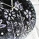 Wall clock with the texture of Wild flowers. Watch. Clocks for Home (Julia). Online shopping on My Livemaster.  Фото №2