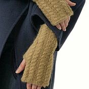 Аксессуары handmade. Livemaster - original item Women`s alpaca mittens.. Handmade.