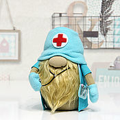 Куклы и игрушки handmade. Livemaster - original item Pre order Nurse Gnome Doctor Gnome Healthcare Physician gnome. Handmade.
