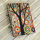Notebook wood cover A5 "Coloured dreams-5", Sketchbooks, Moscow,  Фото №1