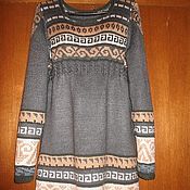Tunic knitted. Black pearl