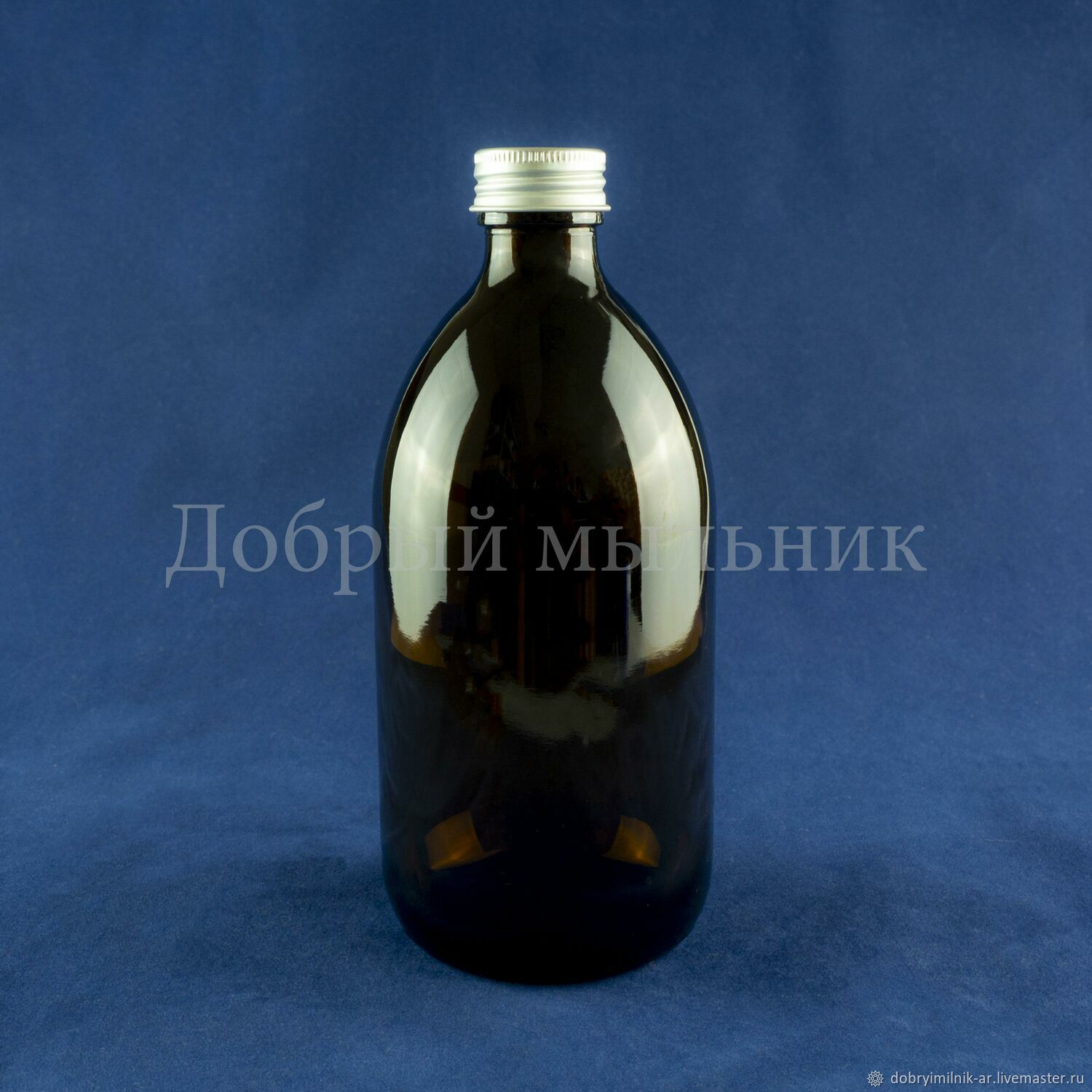 Акция!Флакон диффузор 500 мл стекло коричневый с металлической крышкой ...