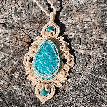 Украшения ручной работы. Ярмарка Мастеров - ручная работа Кулон с амазонитом. Handmade.