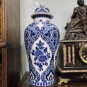 Винтаж handmade. Livemaster - original item Large vase with lid, Wallendorf, Germany, 1963-1970 (1751). Handmade.