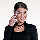 049:Черное платье футляр с аппликацией, Платья, Москва,  Фото №1
