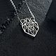 Lion Pendant with Chain | Silver / Geometry Collection, Pendant, Moscow,  Фото №1