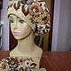 Sets of headgear: ' Cappuccino No. №2'. Headwear Sets. Marina Mishina. Online shopping on My Livemaster.  Фото №2