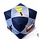Pouf-cube pillow with applique poufs and ottomans. Ottomans. Denimhandmade.Olga. Online shopping on My Livemaster.  Фото №2