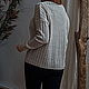 Pullovers: 100%linen 'oversize' Track on reps'. Pullover Sweaters. Exclusive linen jersey from Elena. My Livemaster. Фото №4