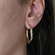 Order Hoop earrings twisted earrings twisted gold,earrings in the form of rings. Irina Moro. Livemaster. . Congo earrings Фото №3