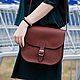 Women's leather Saddle bag. Classic Bag. Ratatosk Leather Accessories. Online shopping on My Livemaster.  Фото №2