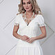 Order dresses: White dress Romance. Дизайнерские платья Valensia Atelier. Livemaster. . Dresses Фото №3