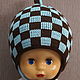 Children's knitted beanie 'Chess', Caps, St. Petersburg,  Фото №1