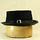 Wool and leather pork pie hat PPH-45. Hats1. Bluggae Custom Headwear. My Livemaster. Фото №5