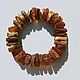 Medicinal Amber Bracelet made of amber natural raw amber, Bead bracelet, Kaliningrad,  Фото №1