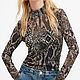 Стильная сетка в стиле Roberto Cavalli. Принт питон. Ткани. Mariteks  Итальянские  ткани. Интернет-магазин Ярмарка Мастеров.  Фото №2