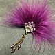 Order Brooch Favorite Fan Purple Brooch Handmade Decoration with Feathers. ms. Decorator. Livemaster. . Brooches Фото №3