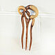 Hair clip made of wood ' Liana'. Hairpins. OakForest Wooden Jewelry. Online shopping on My Livemaster.  Фото №2