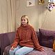 Свитер ручной вязки. Свитеры. Elena-ryn. Ярмарка Мастеров.  Фото №4