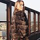 Заказать ПОНЧО ИЗ МЕХА БАРГУЗИНСКОГО СОБОЛЯ. MARTELO FUR & LEATHER. Ярмарка Мастеров. . Шубы Фото №3