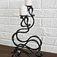 Forged bottle holder - candlestick. Stand for bottles and glasses. tm-yart. Online shopping on My Livemaster.  Фото №2