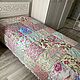 Весеннее лоскутное одеяло , цветочное. Одеяла. Ольга Сорокина. Интернет-магазин Ярмарка Мастеров.  Фото №2
