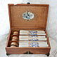 Box with monogrammed napkins - wedding gift, Swipe, St. Petersburg,  Фото №1