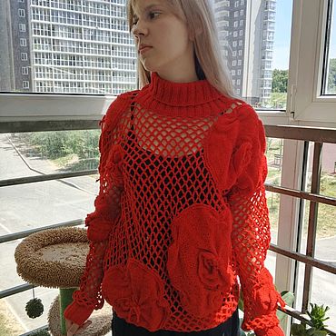 Одежда ручной работы. Ярмарка Мастеров - ручная работа Джемпер. Handmade.