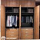 Встроенный шкаф с фасадами из МДФ со шпоном дуба. Шкафы. BaumbArt Loft Atelier. Интернет-магазин Ярмарка Мастеров.  Фото №2