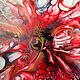 Цветок: картина в стиле Fluid Art. Картины. Ol’art. Ярмарка Мастеров.  Фото №4