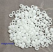 Материалы для творчества handmade. Livemaster - original item 10 gr Toho Beads 6/0 41 white opaque Japanese TOHO beads. Handmade.