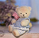 Fair masters-Teddy bear Svetlana Shelkovnikova mini teddy bear Teddy Bear Lula-Pill growth 9cm.

