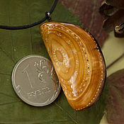 Pendant made of wood and resin jewelry